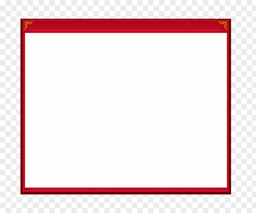 Red Frame Material Paper Picture Area Pattern PNG