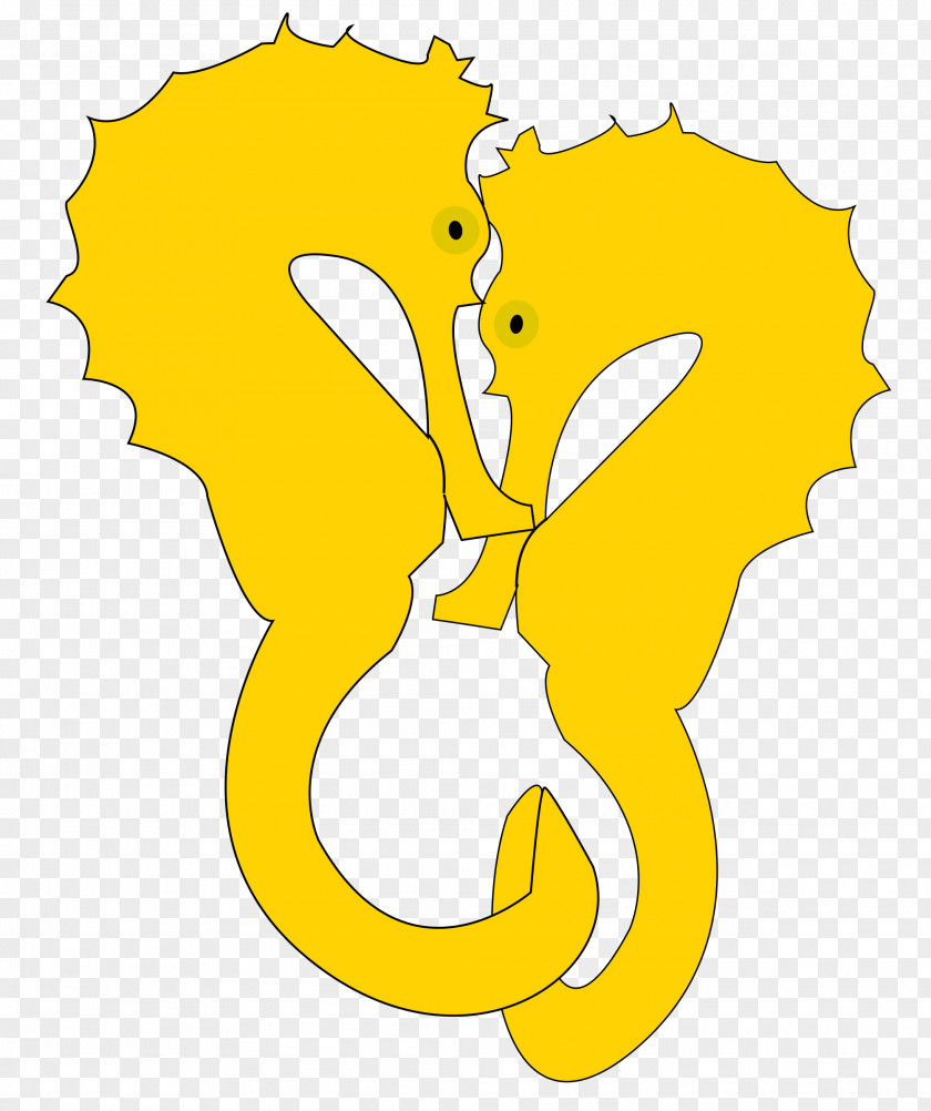Two Seahorse Clip Art PNG