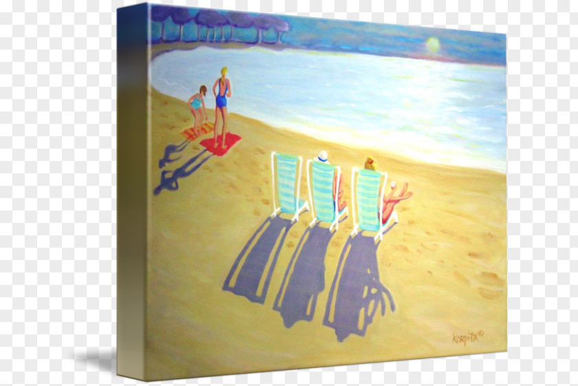 Beach Sunset Painting Picture Frames PNG