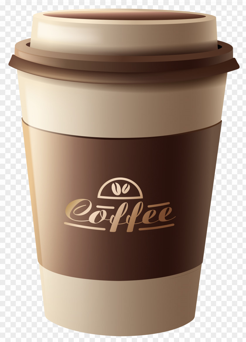 Brown Plastic Coffee Cup Clipart Image White Tea Espresso PNG