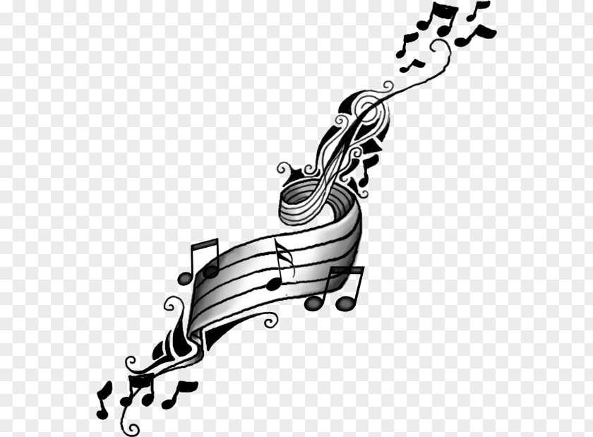 Musical Note Tattoo Design Image PNG