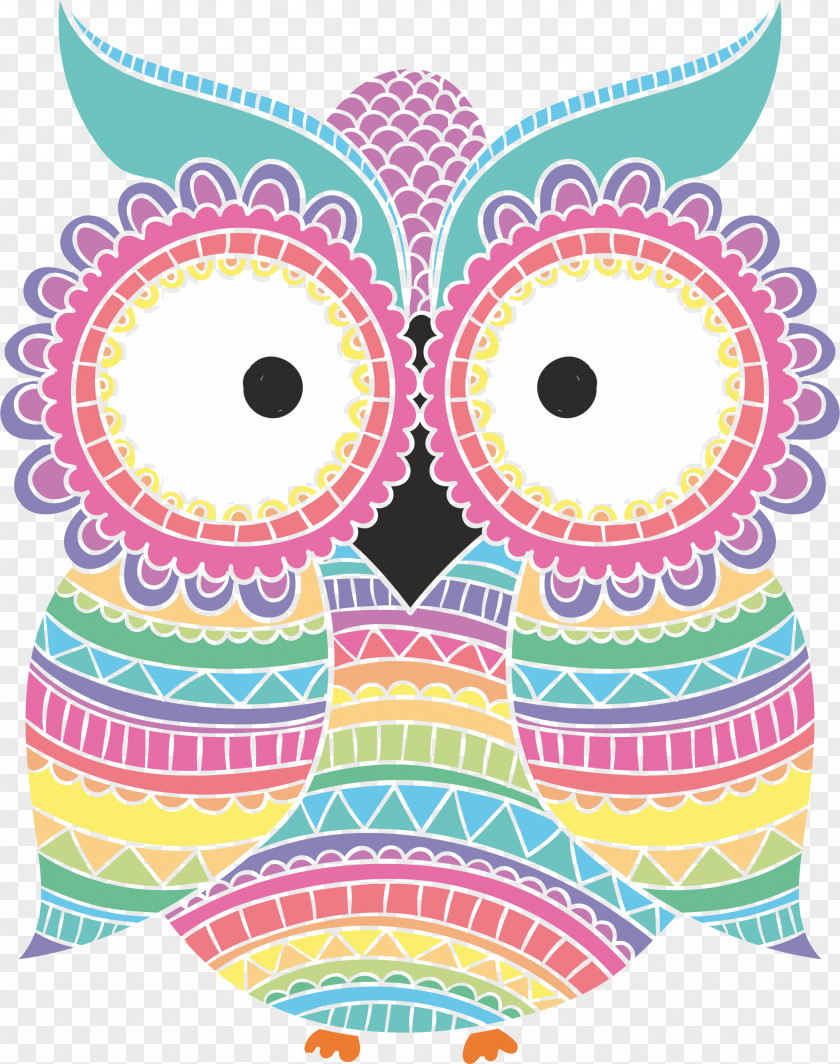 Owl Decal Drawing PNG