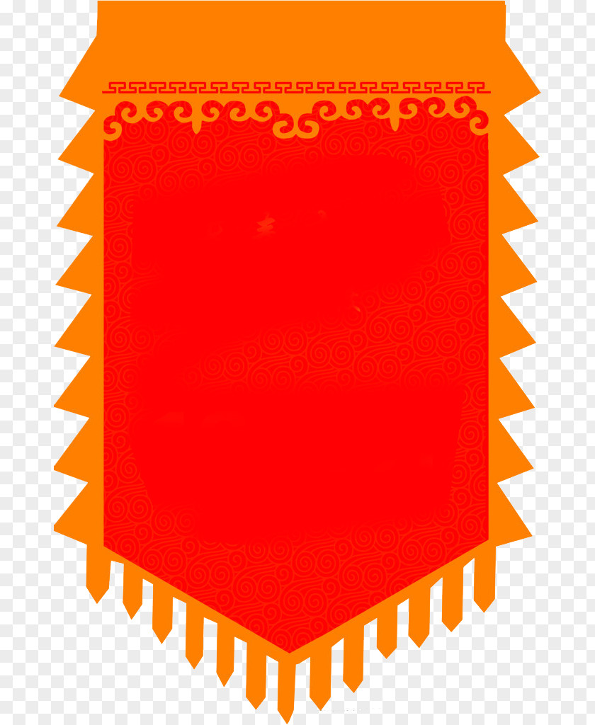 Red Cartoon Flag PNG