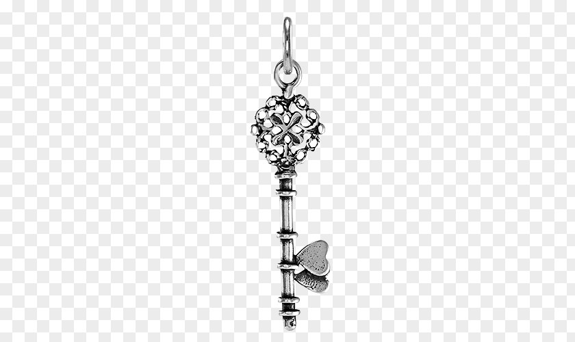 Silver Key Locket Charm Bracelet Sterling Valentine's Day PNG