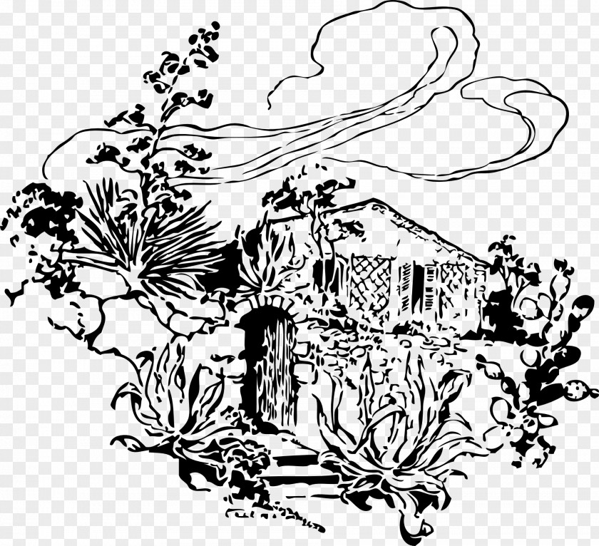 Tree Hill House Drawing Clip Art PNG