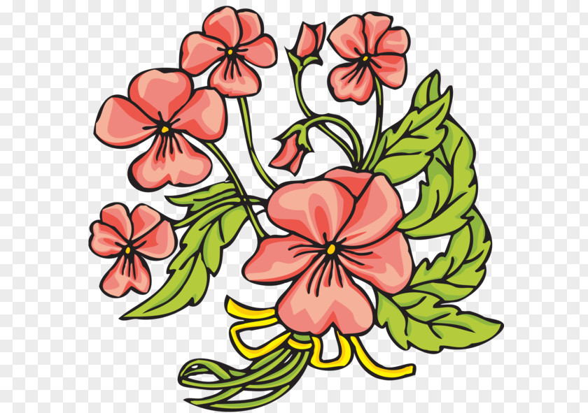 Flower Floral Design Pansy Bouquet Clip Art PNG
