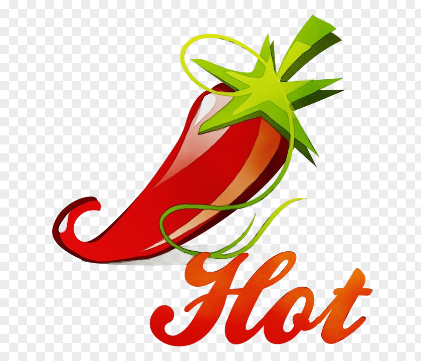 Fruit Malagueta Pepper Watercolor Cartoon PNG