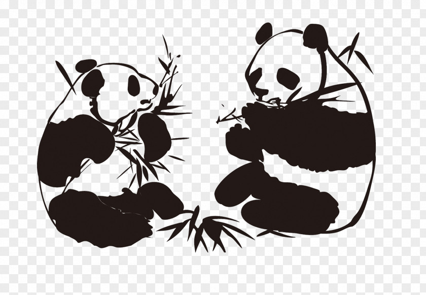 Panda Eating Bamboo China Paper Lancaster Decal Restaurant PNG