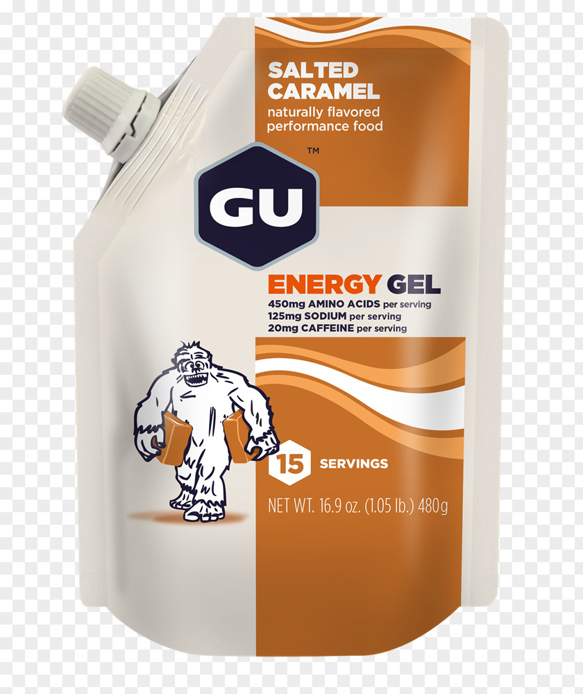 Salted Caramel GU Energy Labs Gel Serving Size Nutrient Nutrition PNG
