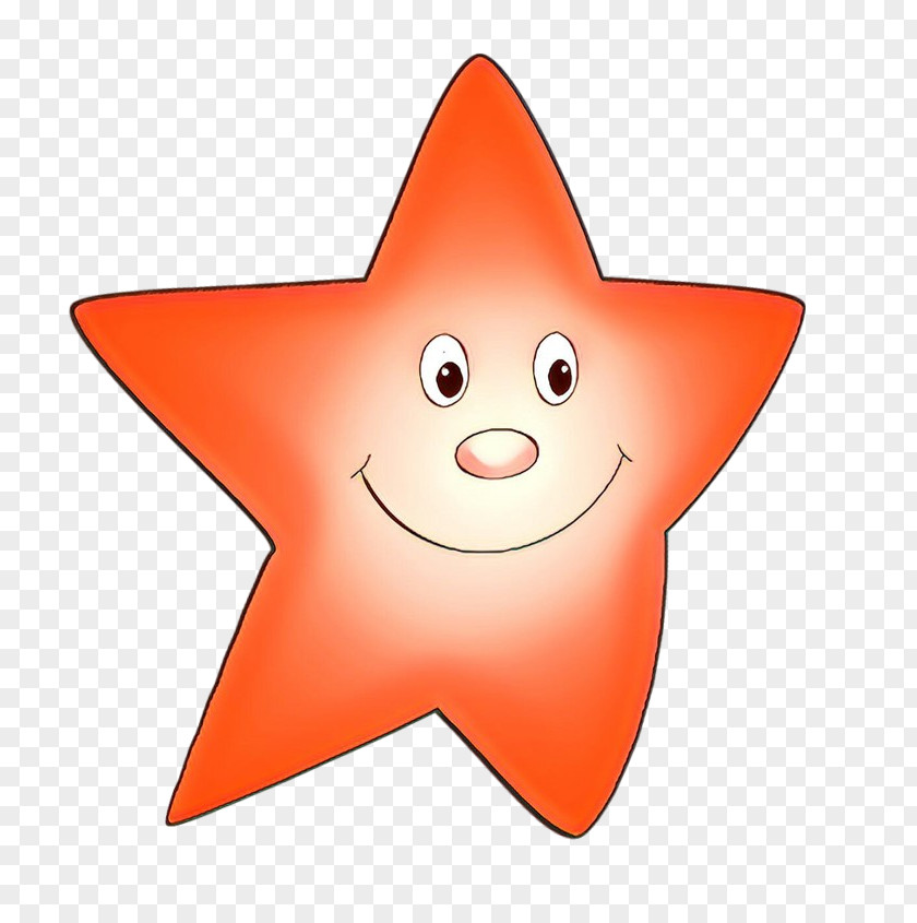 Smile Star Orange PNG