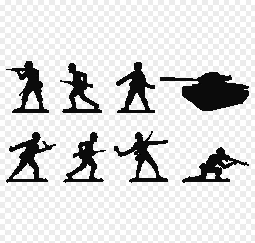 Toy Soldiers Wall Decal Sticker Polyvinyl Chloride Silhouette PNG