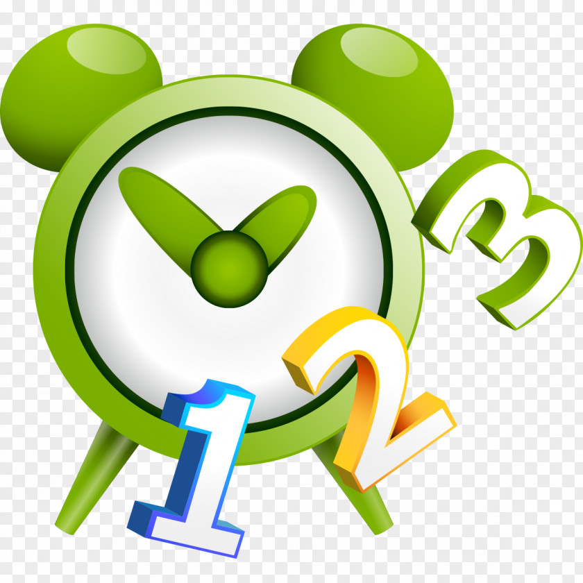 Alarm 123 Clock Vecteur PNG