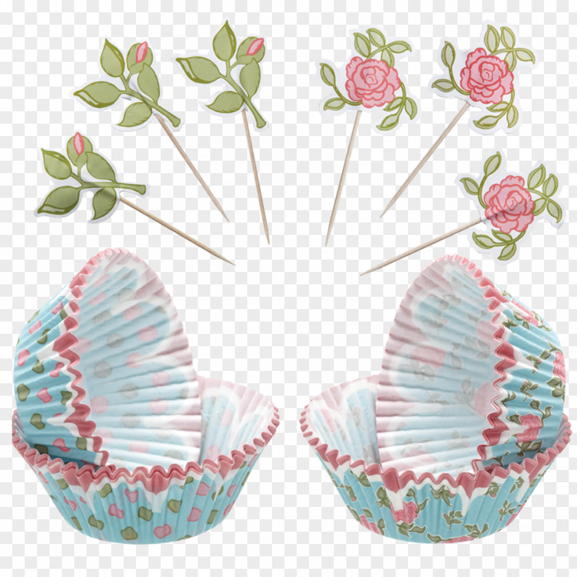 Flower Cupcake Paper Petal Sponge Cake PNG