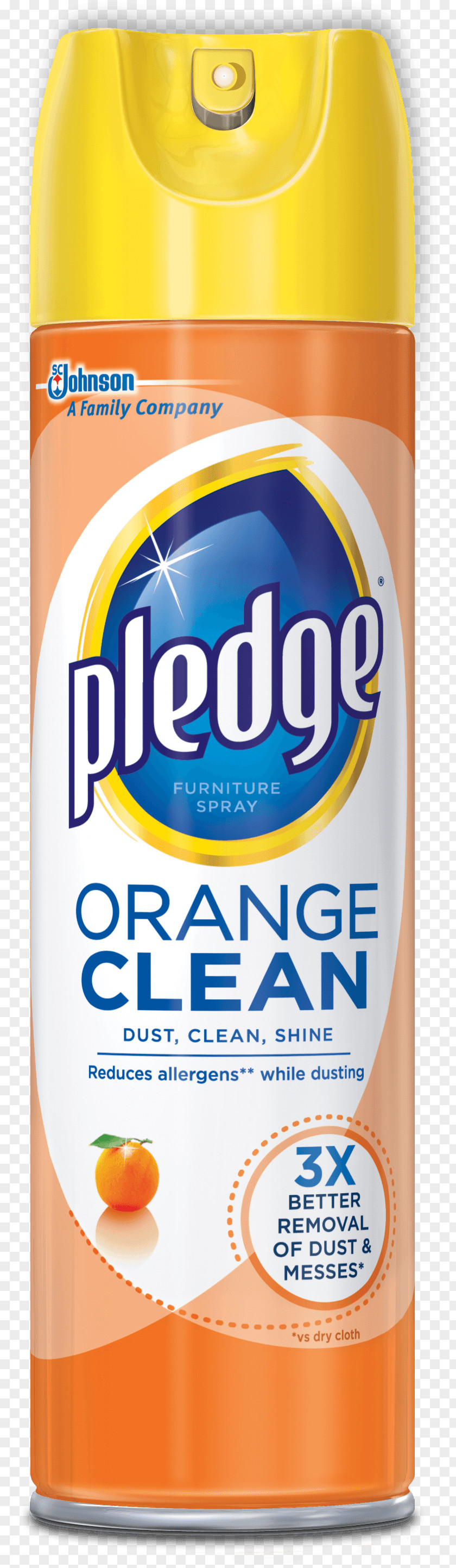 Lemon Orange Pledge Cleaning Blem Furniture Cleaner PNG