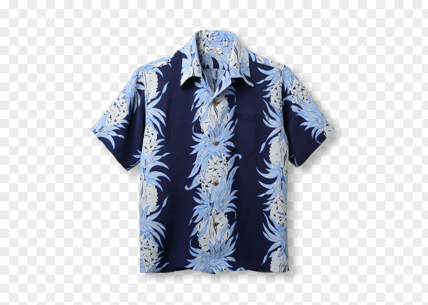 Pineapple Border T-shirt Sleeve Blouse Collar PNG