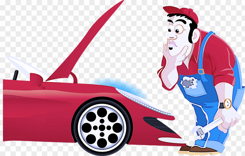 Red Cartoon Vehicle Door Car PNG