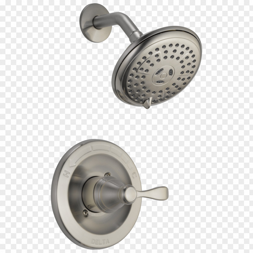 Shower Tap Brushed Metal Bathtub Pressure-balanced Valve PNG