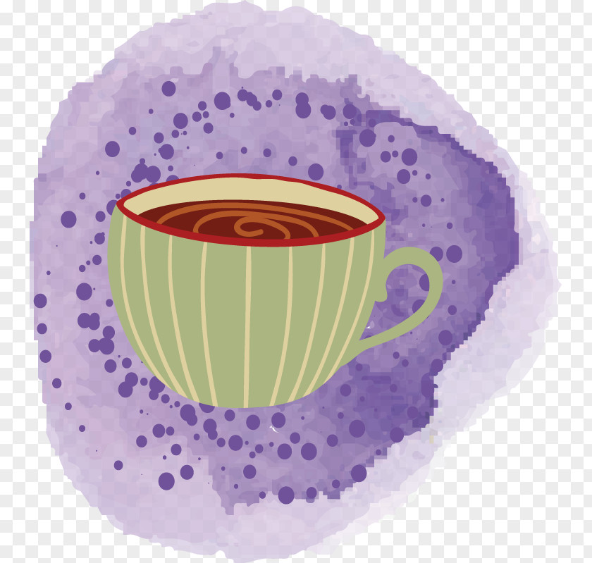 Vector Cute Hand-painted Mug Tea Coffee Euclidean PNG