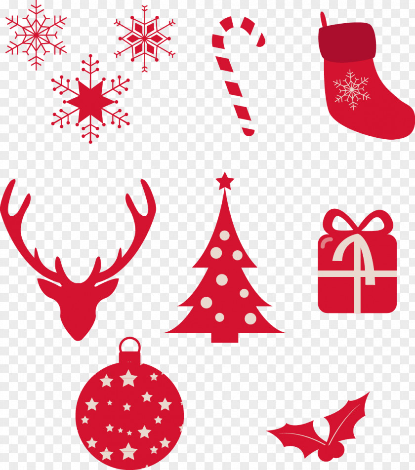 Hand-painted Pattern Vector Christmas Ornament Decoration Tree PNG