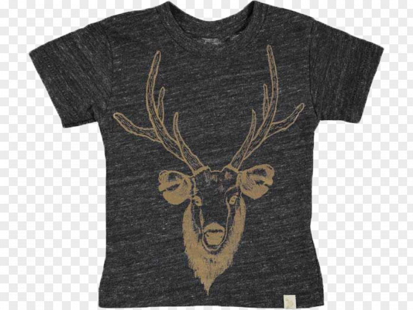 Moose Head Deer T-shirt Antler Sleeve PNG
