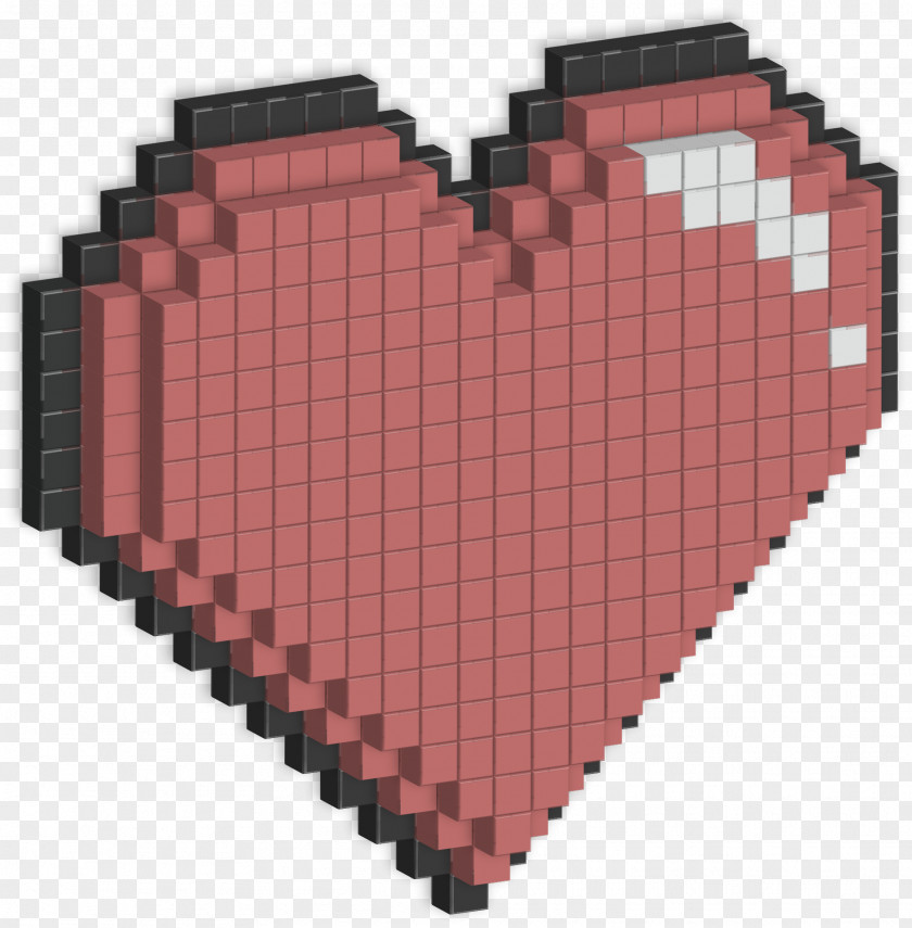 Pink Heart Valentine's Day Geek Player Love PNG