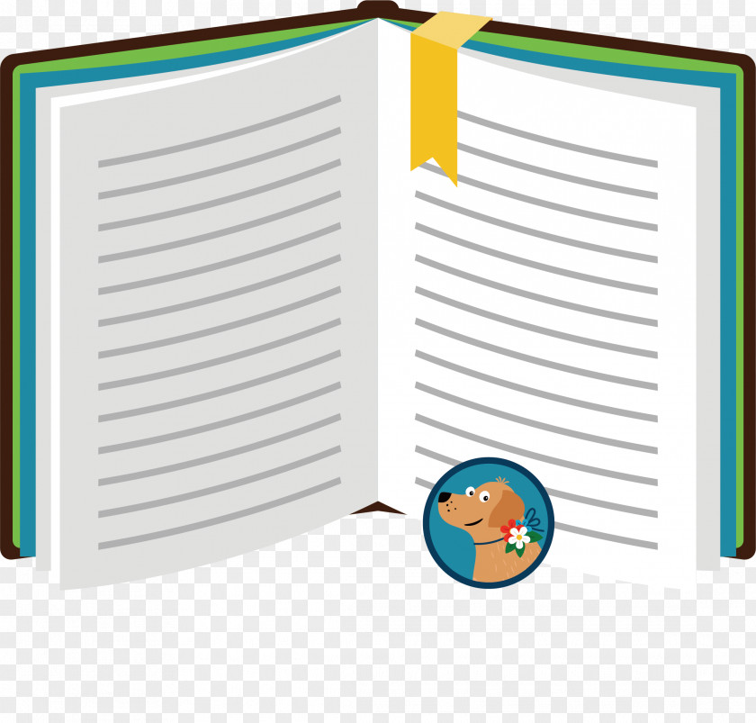 Puppy Book The Balloon Paper PNG