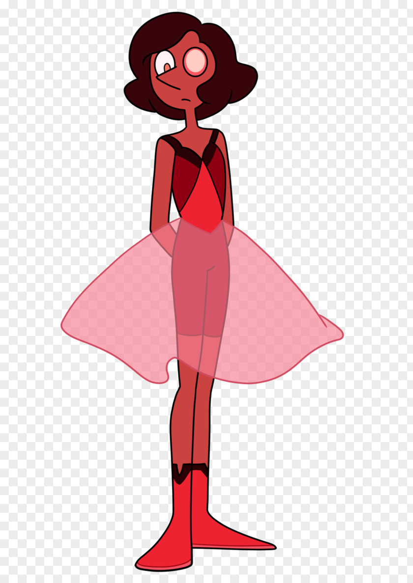 Ruby Pearl Diamond Pink Garnet PNG