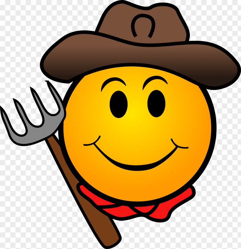 Smiley Emoticon Cowboy Clip Art PNG