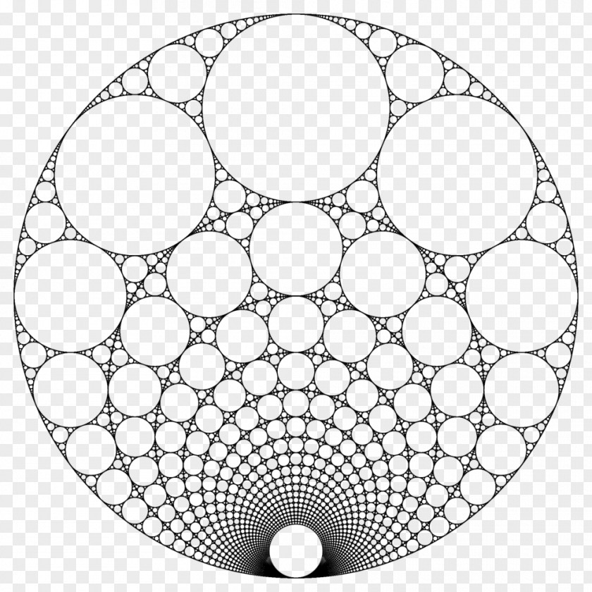 Beautiful Sacred Fractal Art Apollonian Gasket Mathematics Sierpinski Triangle PNG