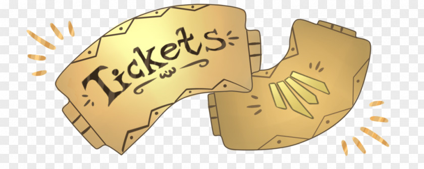 Raffle Ticket Gold H&M Material Font PNG