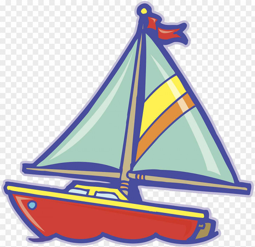 Sailing Sailboat Ship Cartoon PNG