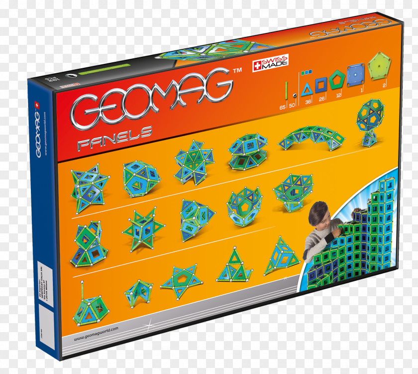 Toy Geomag Block Construction Set Craft Magnets PNG