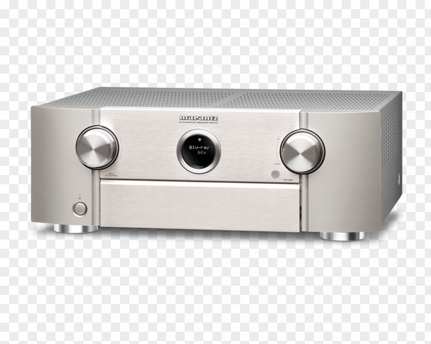 Audio-visual Marantz SR6012 9.2 Channel 4K Ultra HD Network AV Receiver Audio Home Theater Systems PNG