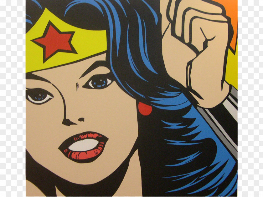 Comic Pop Art Gal Gadot Wonder Woman Female Comics PNG