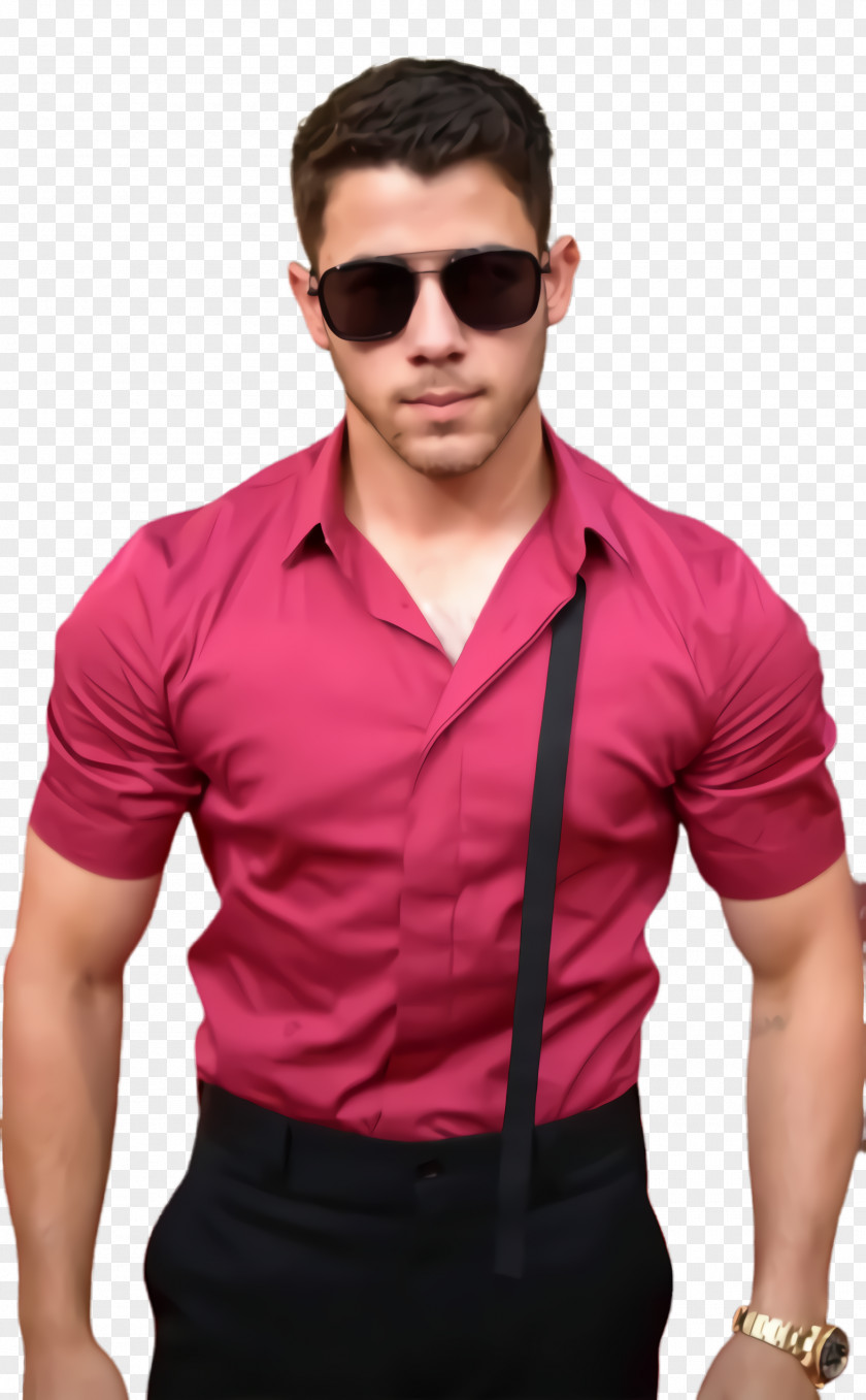Magenta Male Clothing Cool Pink Dress Shirt Sleeve PNG
