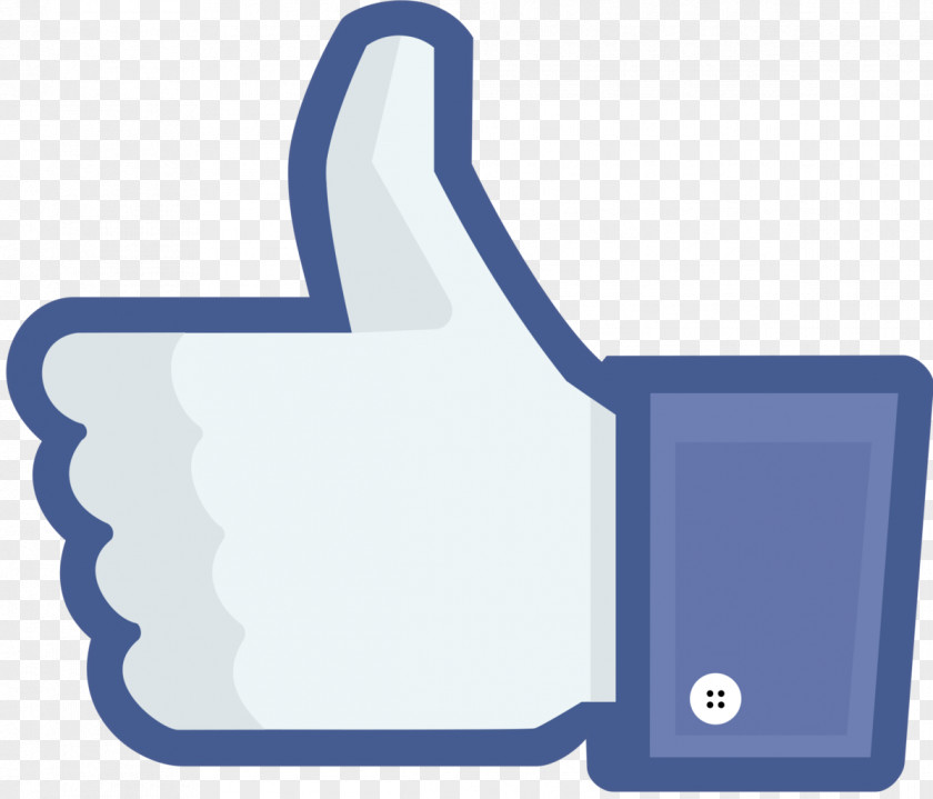 Thumbs Up Facebook Like Button Social Media Advertising PNG