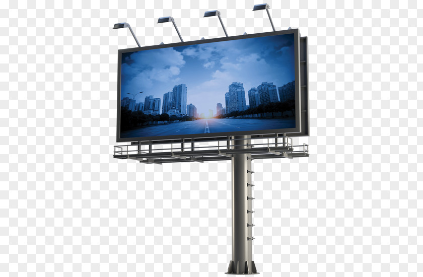 Billboard Solar Energy Advertising Panels PNG