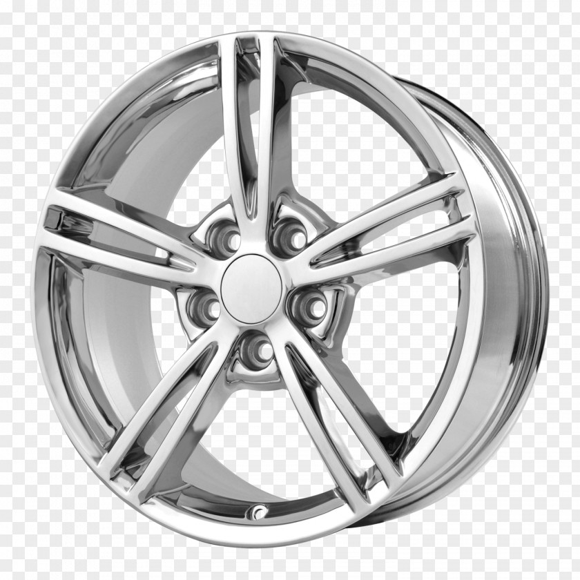 Chrome Car Alloy Wheel Rim Spoke PNG