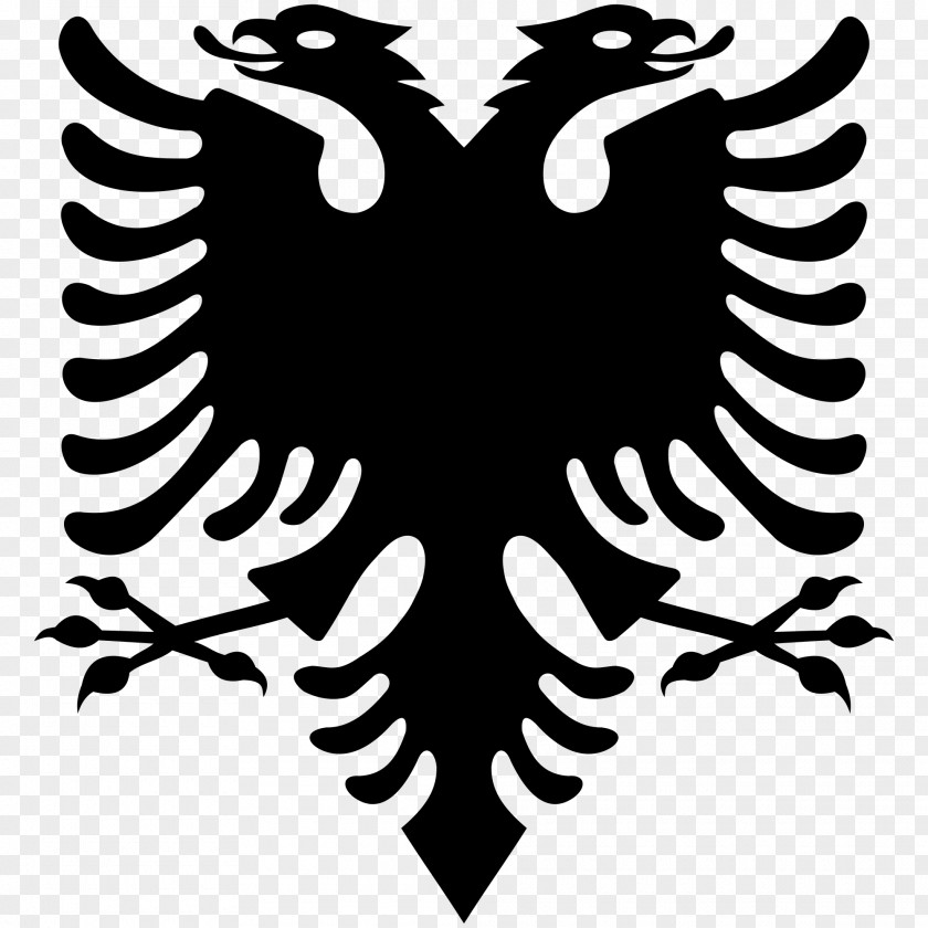 Eagle Tattoo Flag Of Albania T-shirt Double-headed PNG