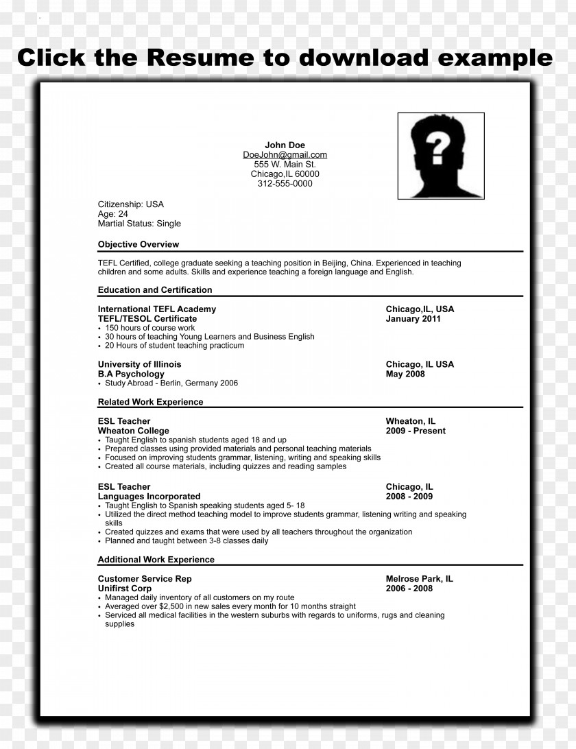 Teacher Résumé Curriculum Vitae Cover Letter Template Application For Employment PNG