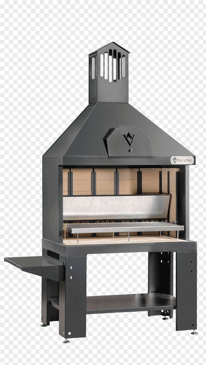 Barbecue Fireplace Termocamino Wood Steel PNG