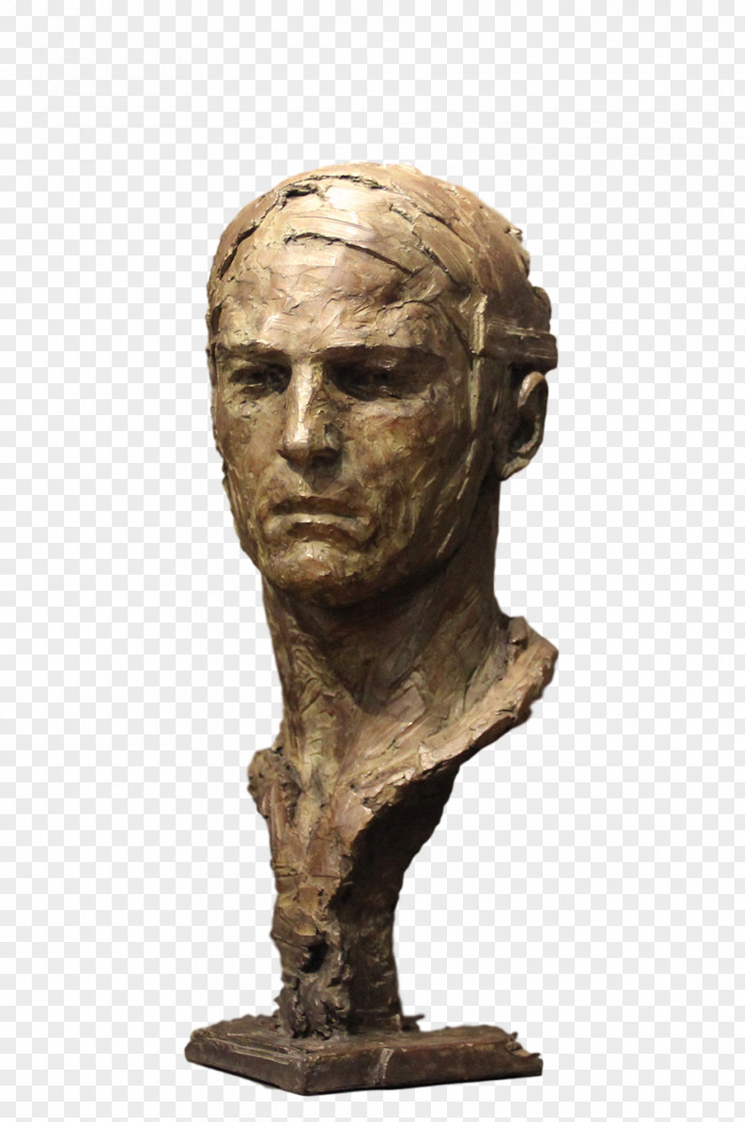Bronze Sculpture Bust Stone Carving PNG