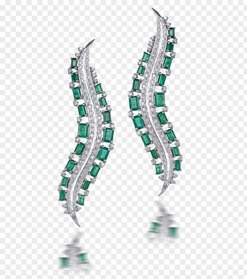 Emerald Earring Jewellery Gemstone Diamond PNG