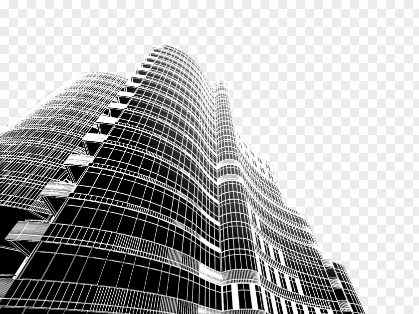 Skyscraper Facade Headquarters Brutalist Architecture Building PNG