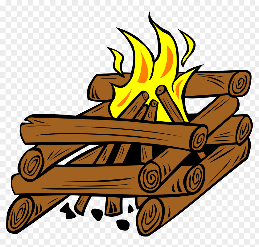 Camping Illustrations Campfire Log Cabin Clip Art PNG