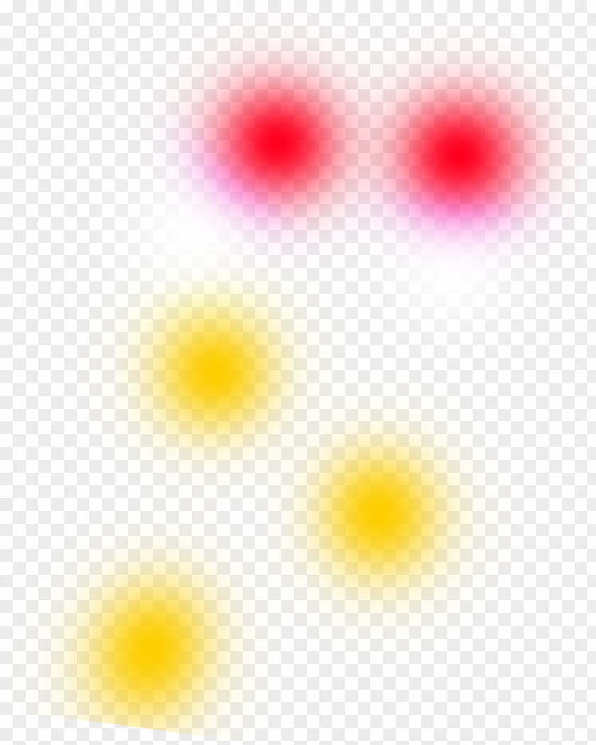 Colored Dots Halo Petal Yellow Pattern PNG