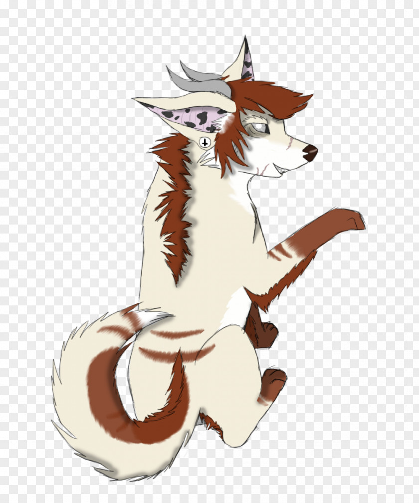 Hello There Cat Red Fox Tail Character PNG