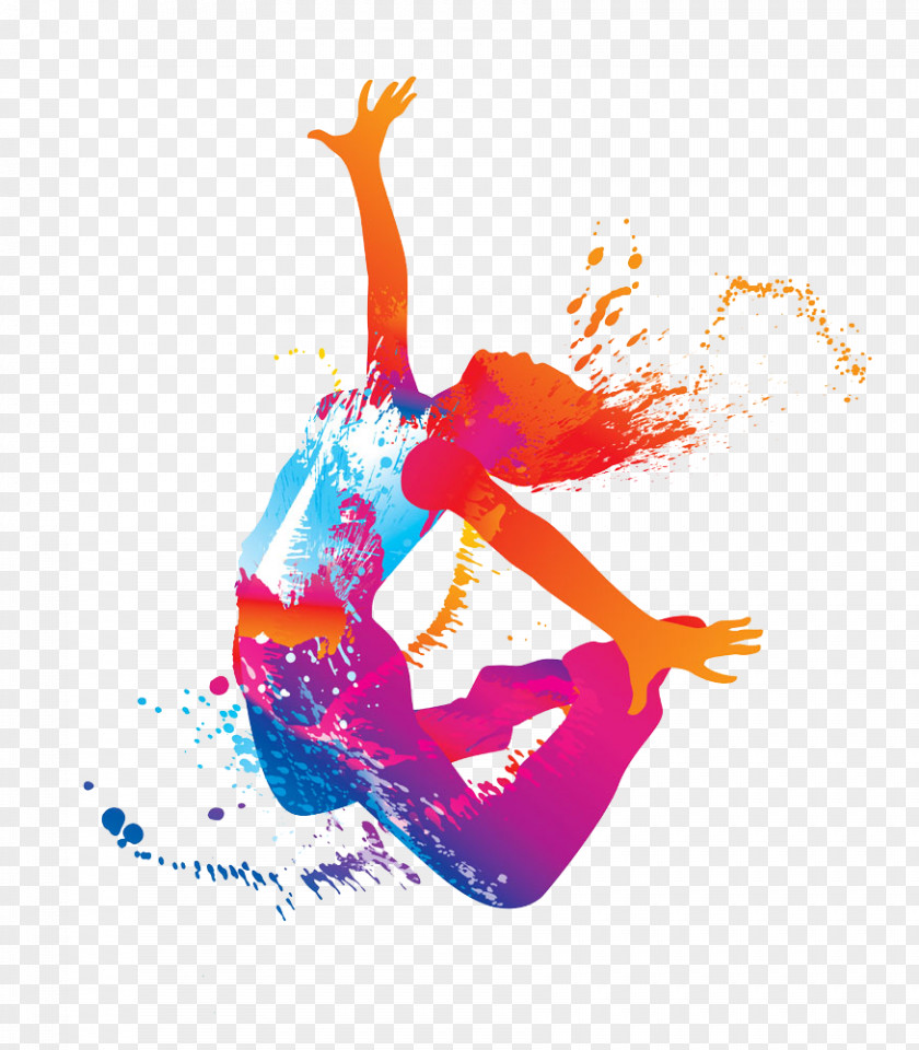 Jumping Woman Hip-hop Dance Silhouette Studio PNG