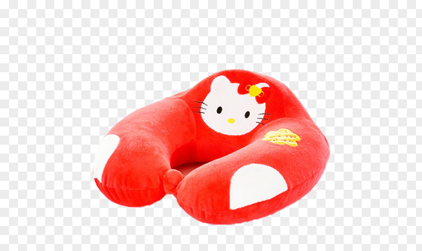 Red Cat U-pillow Pillow Neck Cervical Vertebrae PNG