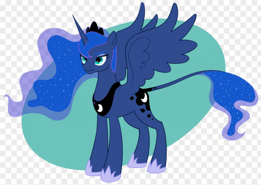 Unicorn Head Horse Teal Aqua Purple Cobalt Blue PNG